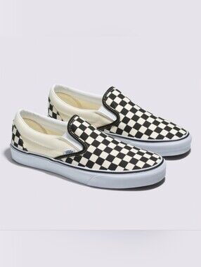 Vans Checkerboard Slip-on Off White/ Black W8/M6 Unisex